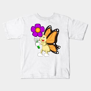 Butterfly with Flower Kids T-Shirt